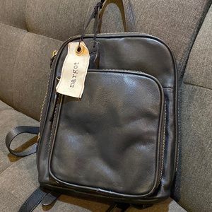 NWT Margot Black Leather Backpack